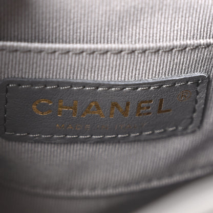 Chanel Lambskin Quilted Small Duma Drawstring Backpack Grey 5 of 9