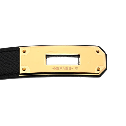 Hermes Epsom Kelly Belt Black 4 of 5