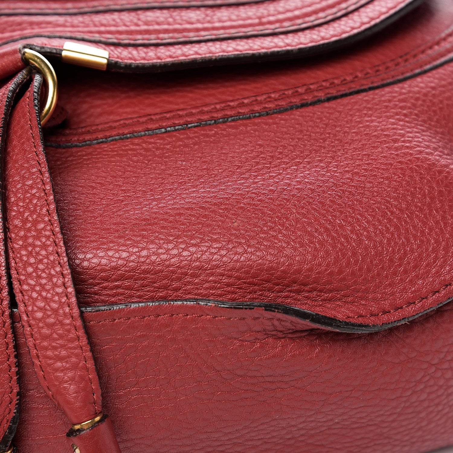 Chloe Calfskin Large Marcie Hobo Garnet 9 of 10