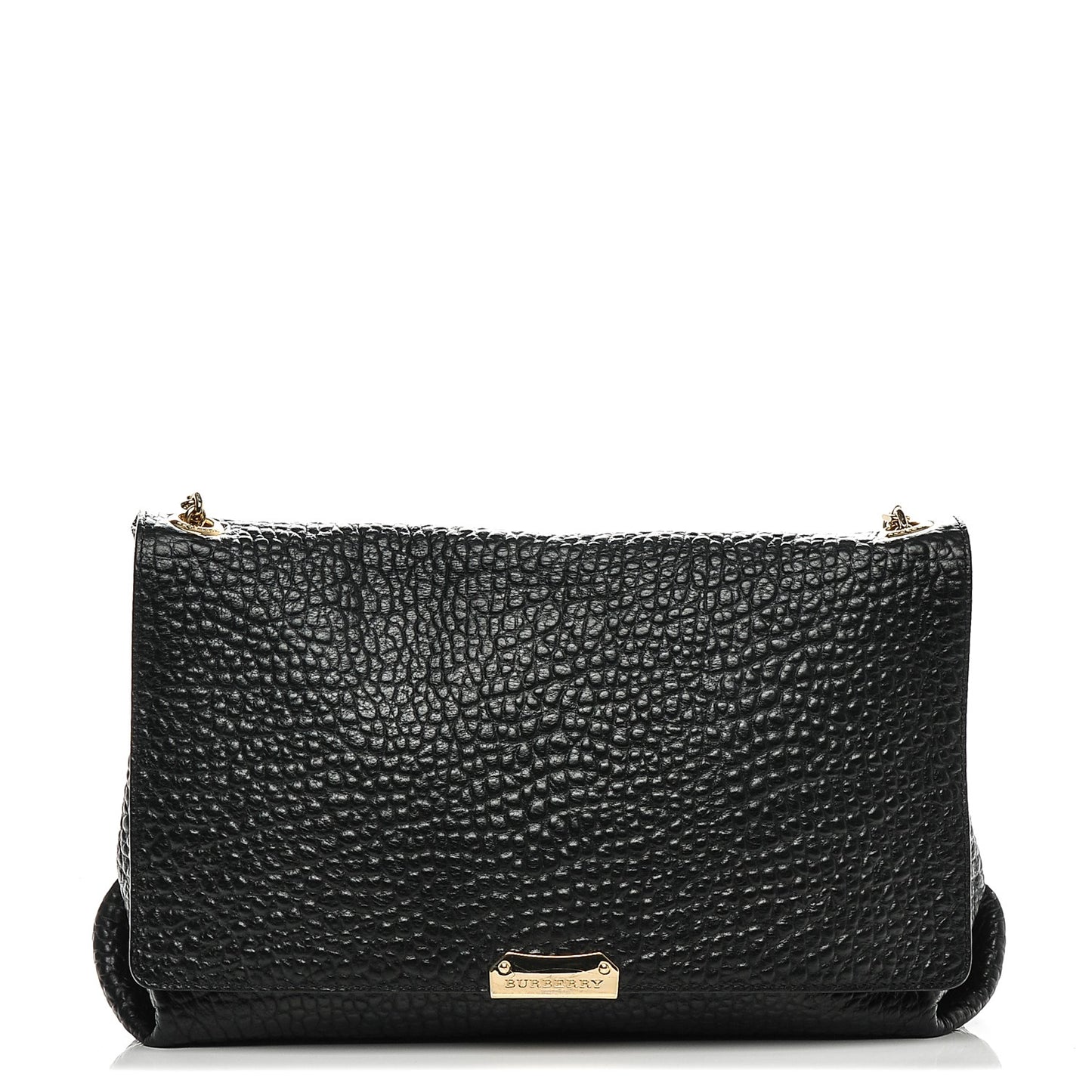 Signature Grain Large Mildenhall Shoulder Bag Black