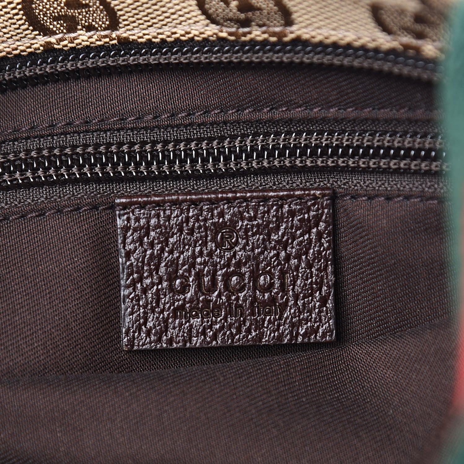 Gucci Monogram Web Medium Flat Messenger Bag Brown 6 of 12