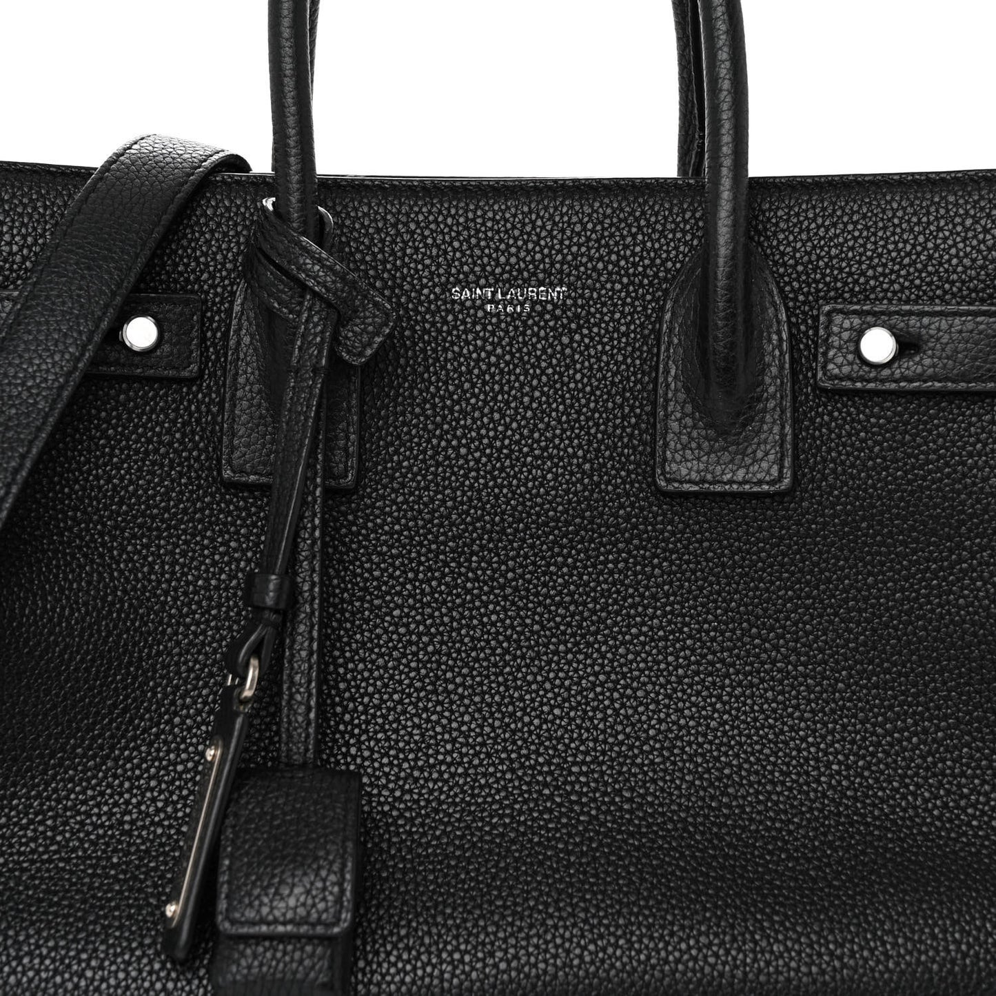 Grained Calfskin Baby Sac De Jour Souple Black