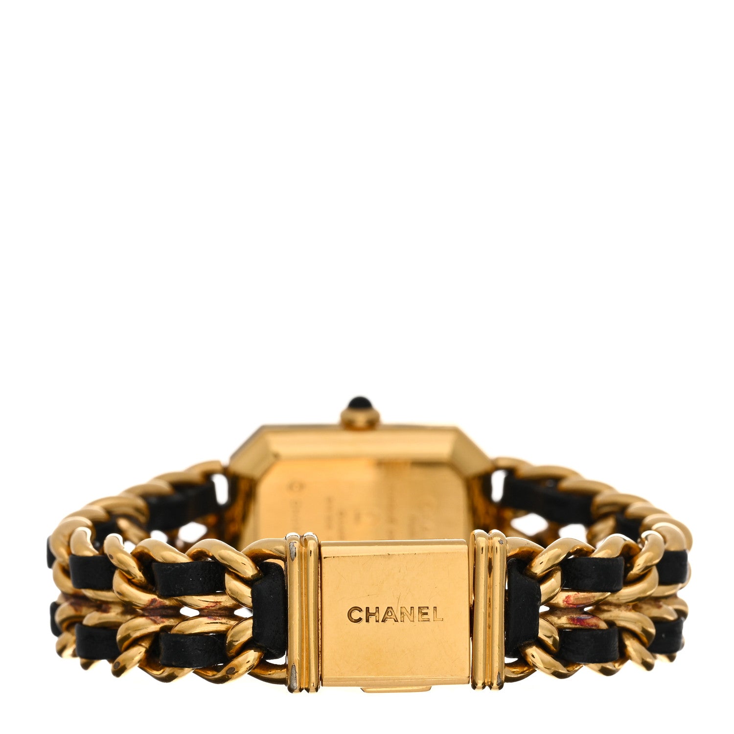 Chanel Stainless Steel Lambskin 20mm Chain Premiere Quartz Watch Gold M 3 of 4