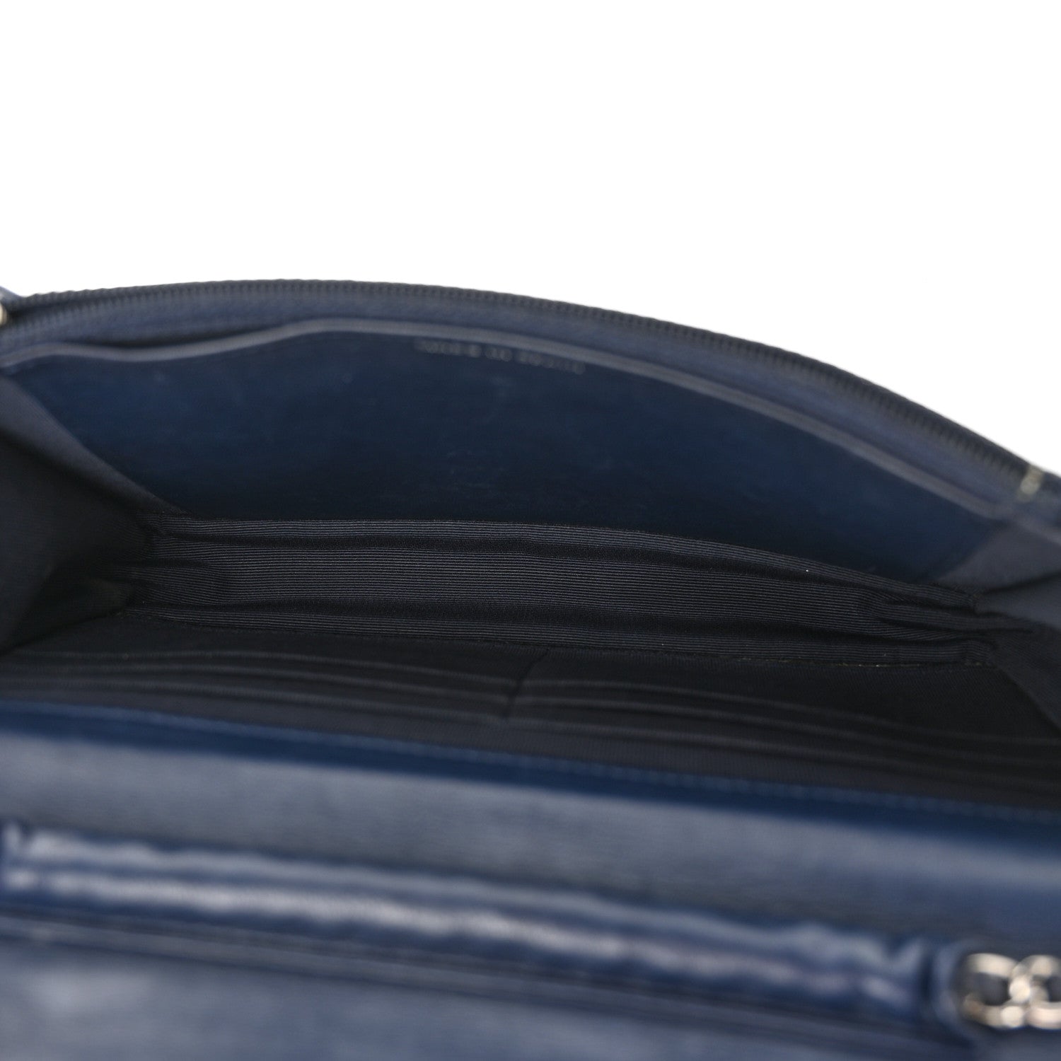 Chanel Lambskin Quilted Wallet On Chain WOC Navy Blue 5 of 15