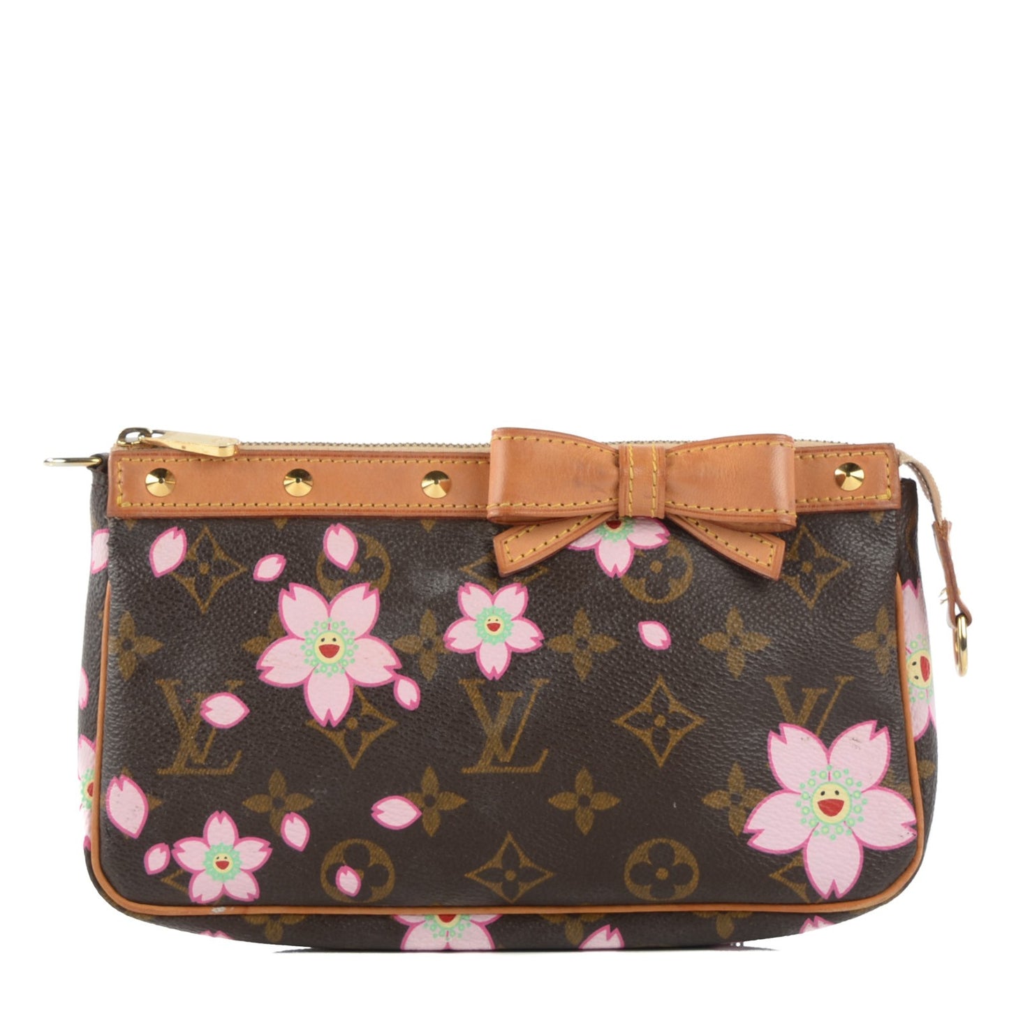 Monogram Cherry Blossom Pochette Accessories Brown