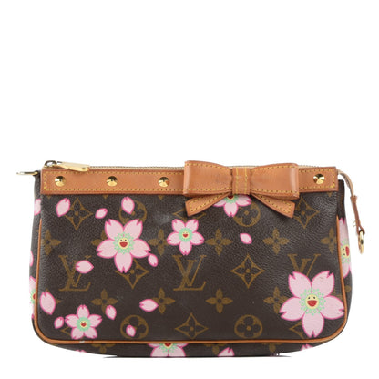 Louis Vuitton Monogram Cherry Blossom Pochette Accessories Brown 1 of 10