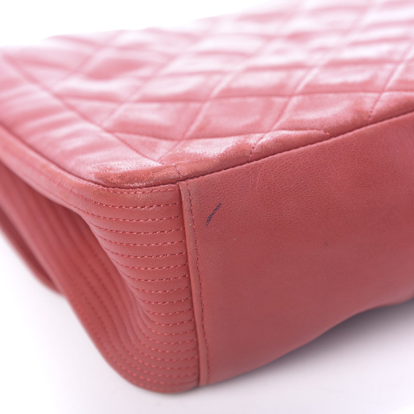 Lambskin Large Coco Rider Flap Red