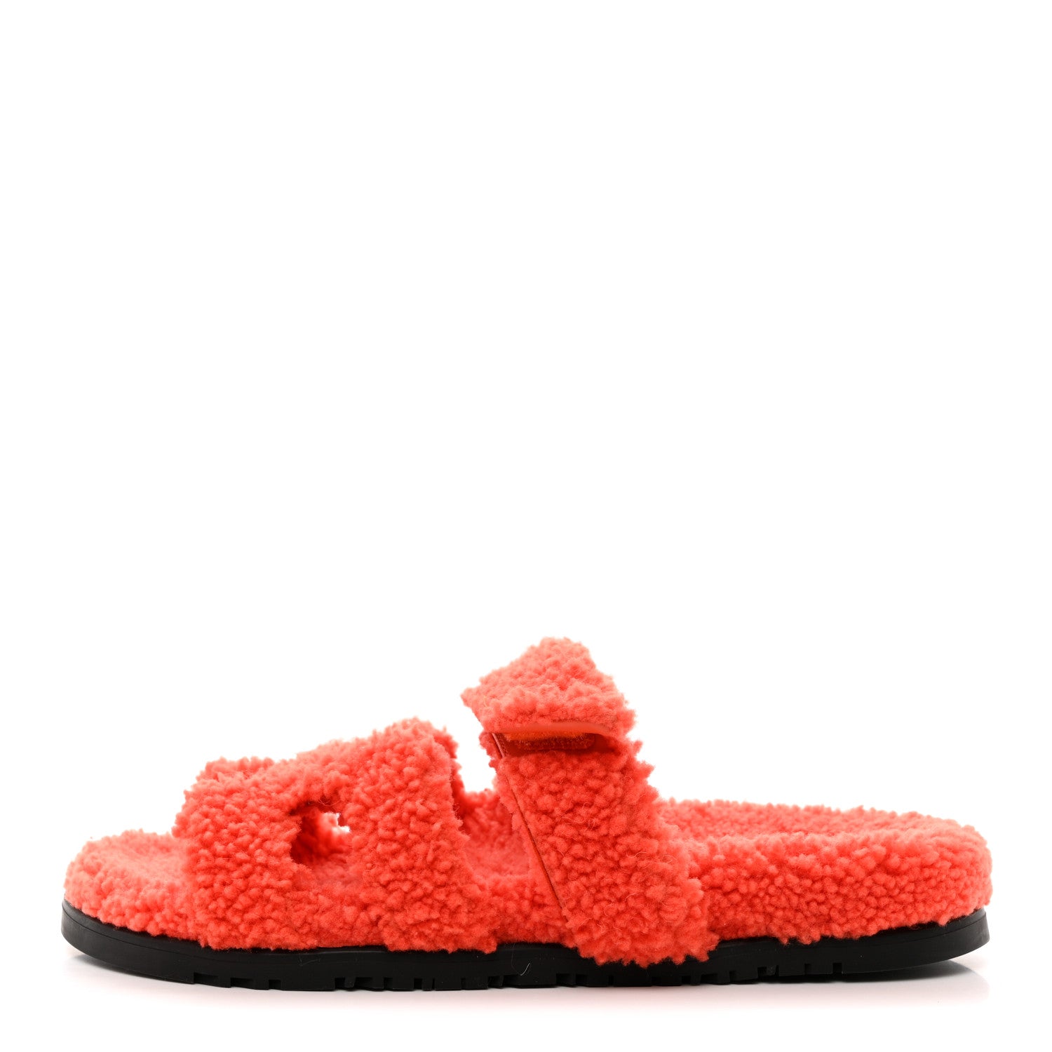 Hermes Woolskin Womens Chypre Sandals 39 Orange 1 of 11