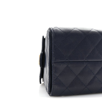 Chanel Caviar Quilted Small Chanel 25 Handbag Dark Navy 8 of 9