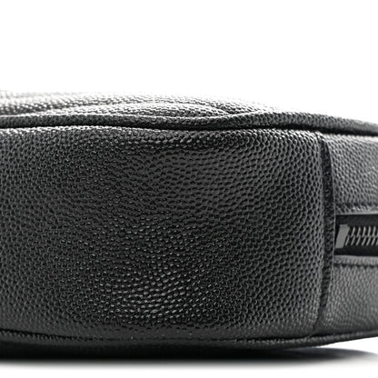 Saint Laurent Grain De Poudre Matelasse Monochrome Monogram Mini Lou Camera Bag Black 10 of 11