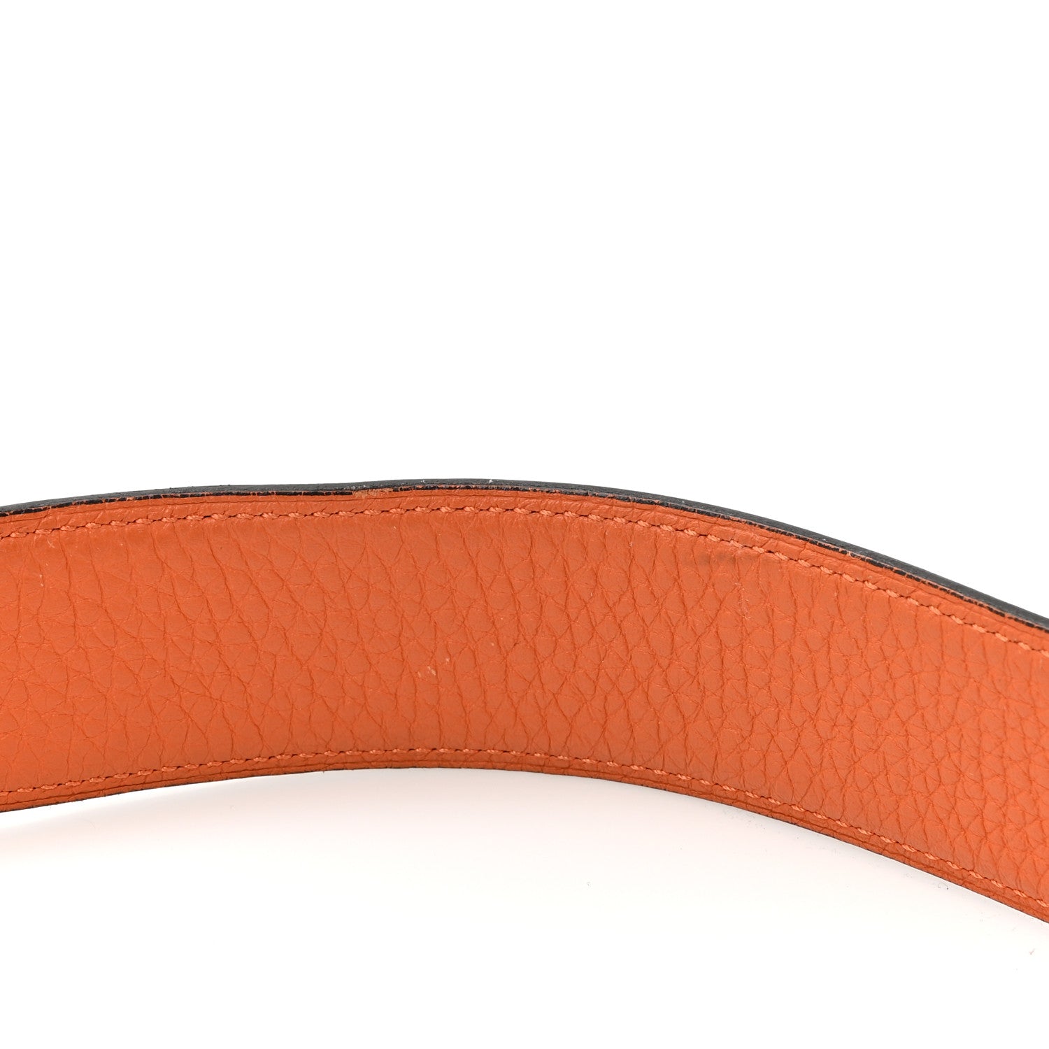 Hermes Box Togo 24mm Mini Constance H Belt 80 Black Orange 7 of 9