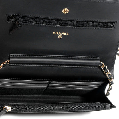 Chanel Caviar Timeless CC Wallet on Chain WOC Black 6 of 9