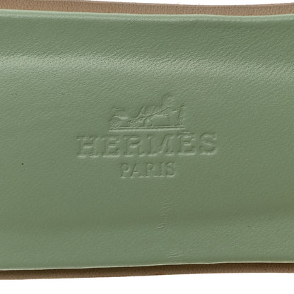 Hermes Epsom Oran Sandals 38 Vert Jade 7 of 9