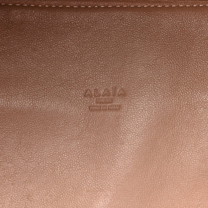 Alaia Calfskin Crocodile Embossed Bag Fuchsia 7 of 15