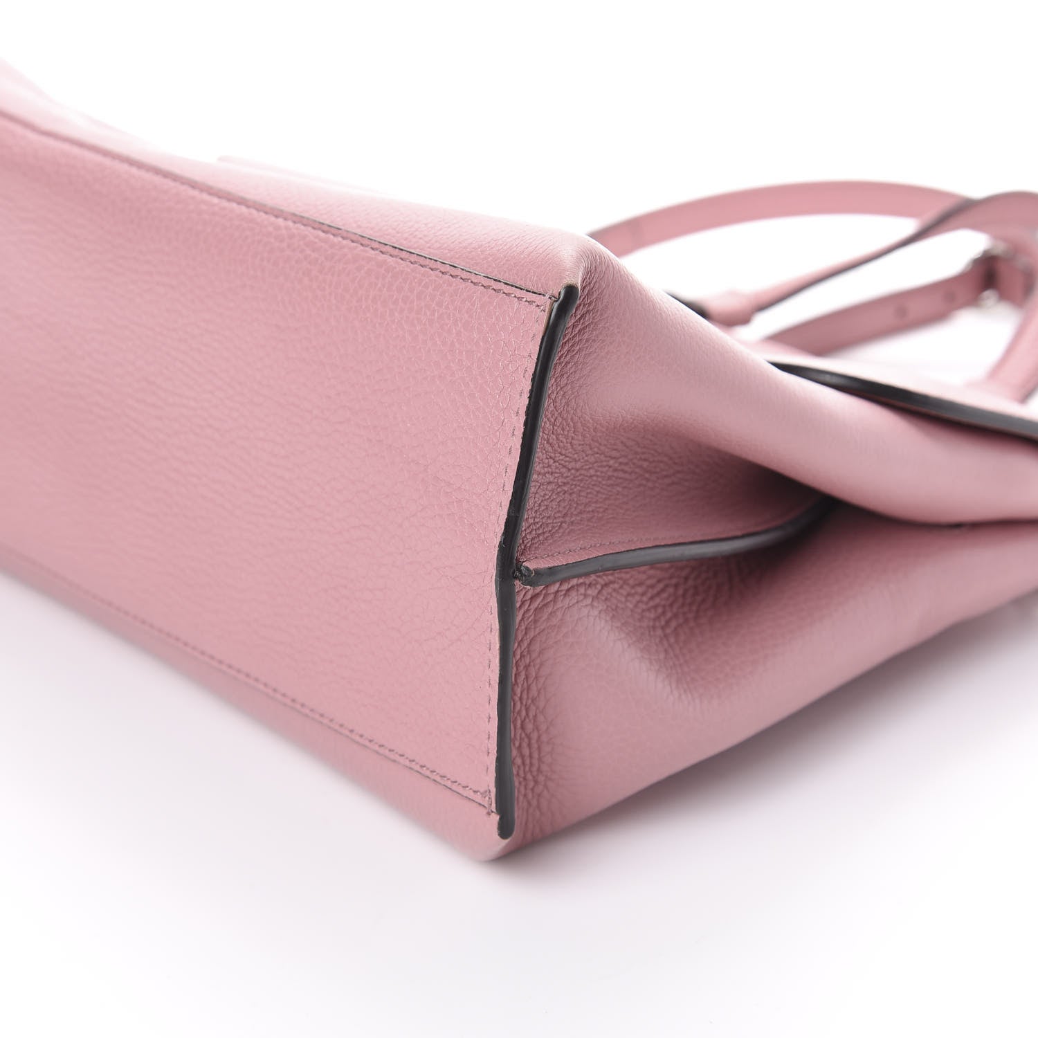 Gucci Cellarius Calfskin Medium Bamboo Daily Top Handle Bag Carmine Rose 9 of 9