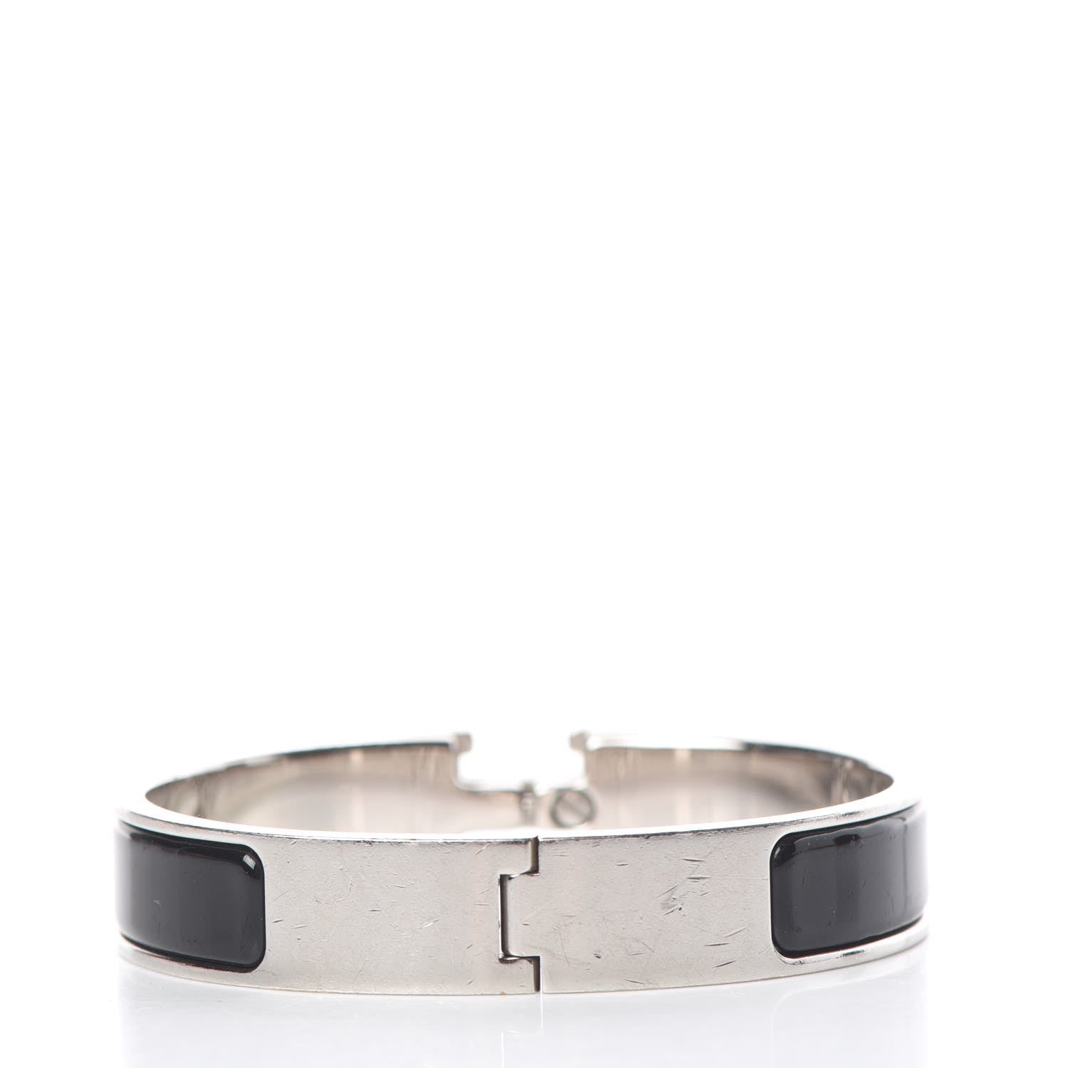 Hermes Enamel Narrow Clic Clac H Bracelet PM Black 3 of 5
