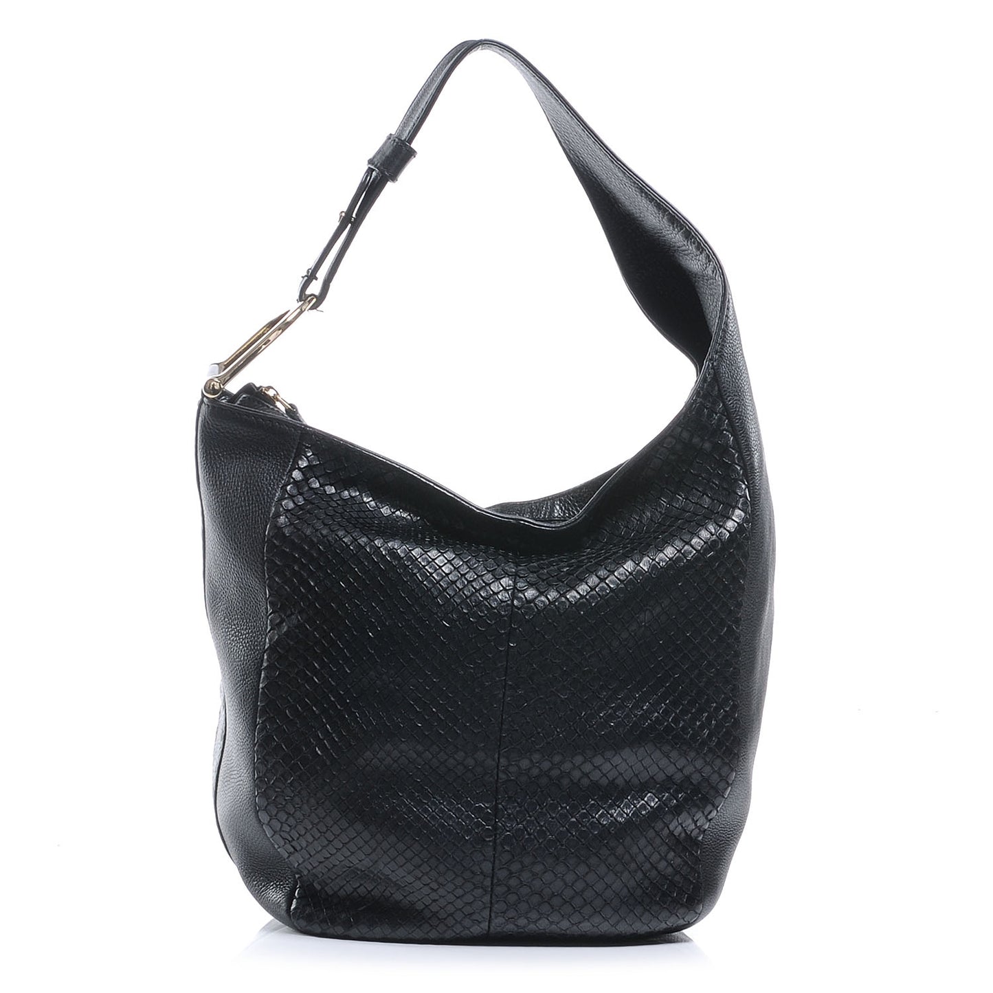 Leather Greenwich Shoulder Bag Black