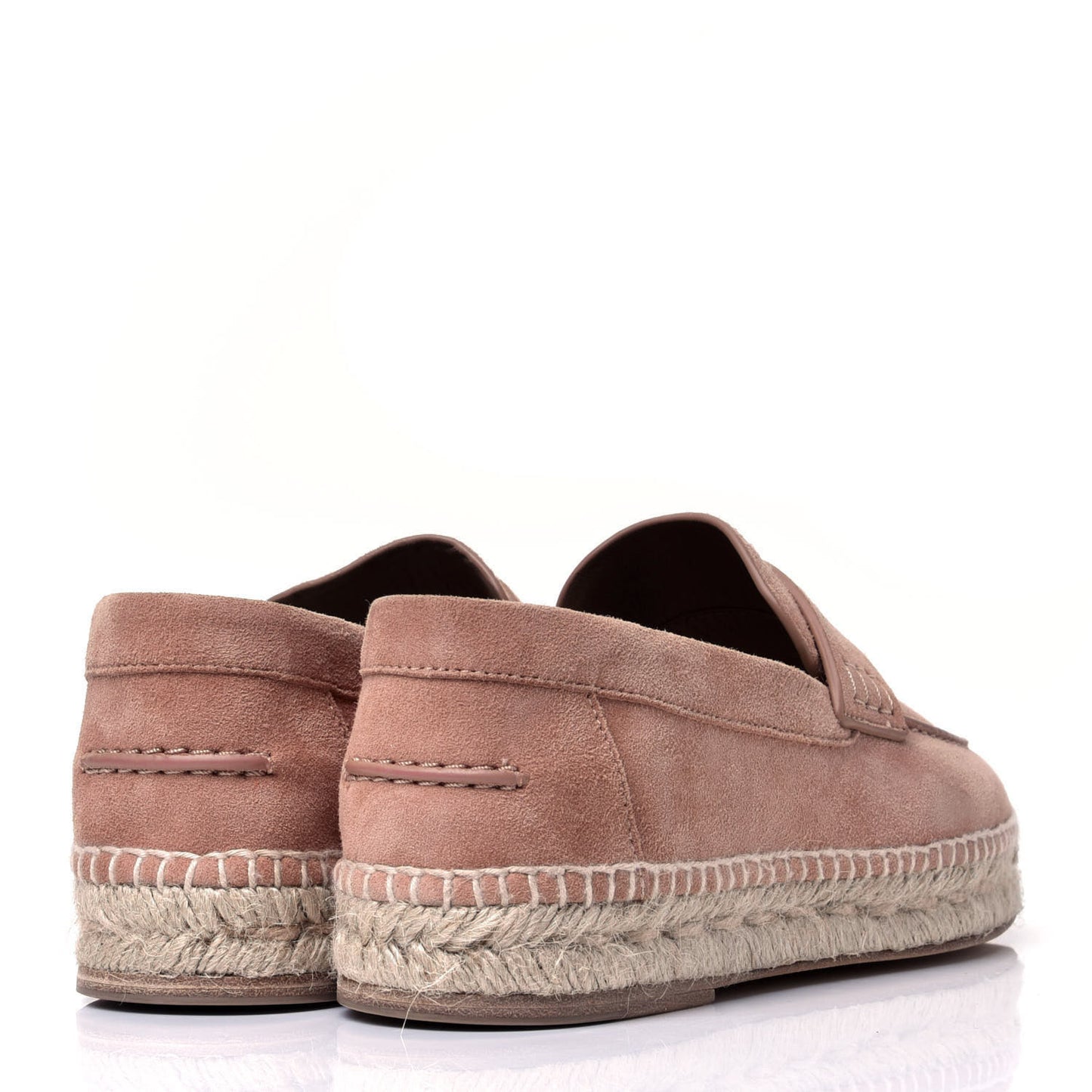 Suede Calfskin Womens Trip Espadrilles 37 Bois De Santal