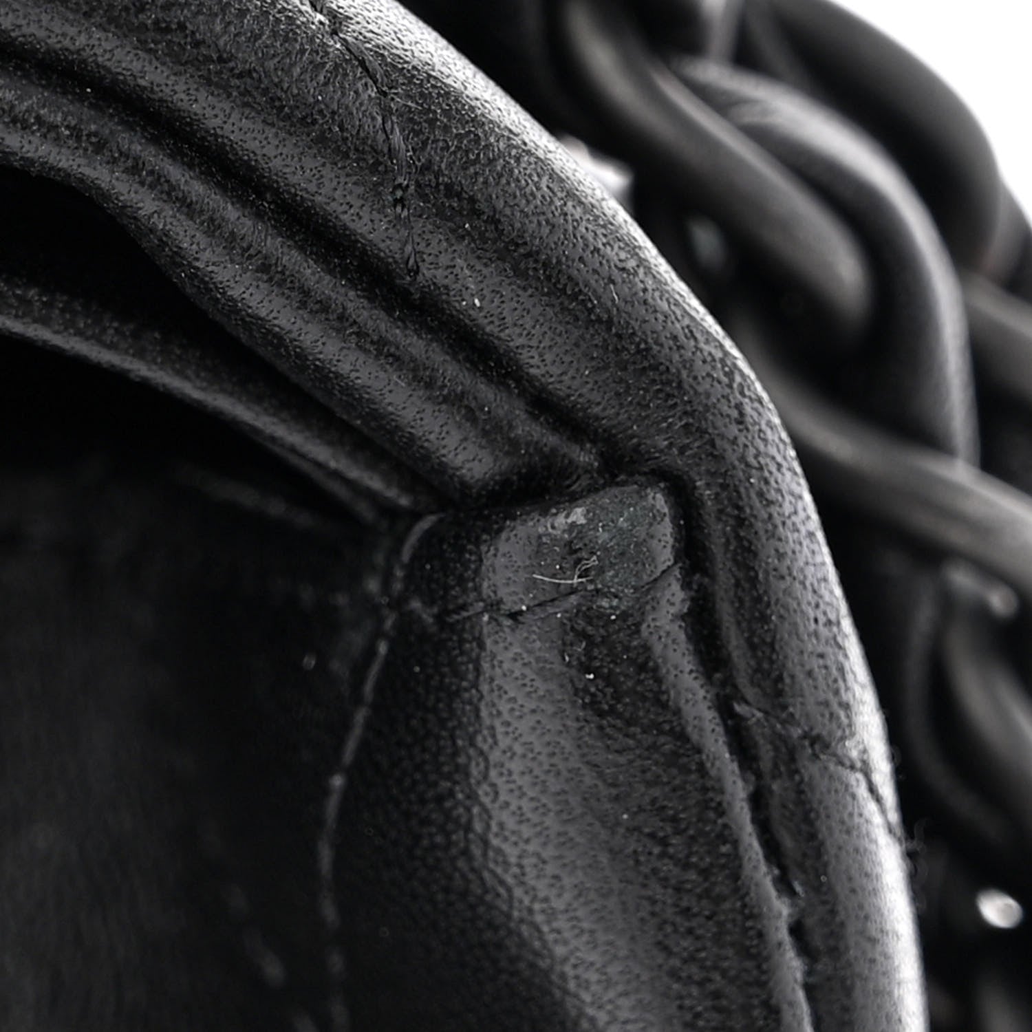 Chanel Lambskin Quilted Jumbo Double Flap So Black 13 of 15