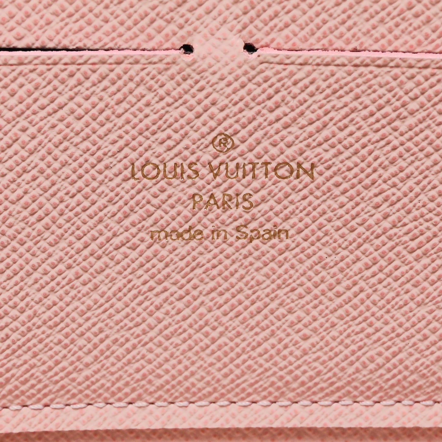 Damier Ebene Clemence Wallet Rose Ballerine