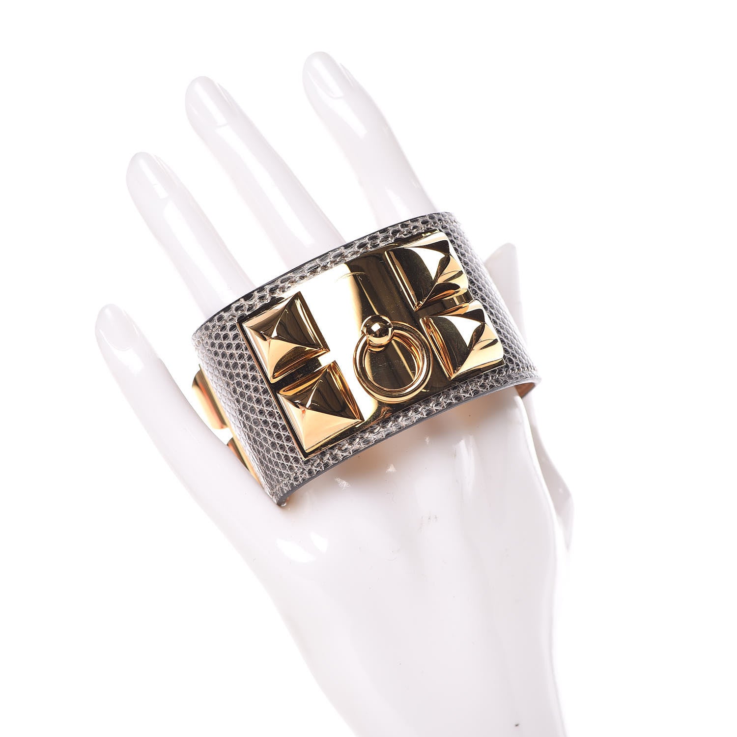 Hermes Lizard Collier De Chien CDC Bracelet T3 Ombre 2 of 8