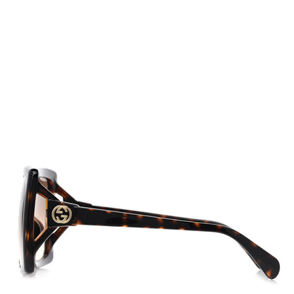 Gucci Acetate Square Frame Sunglasses GG0876SA Tortoise 3 of 8