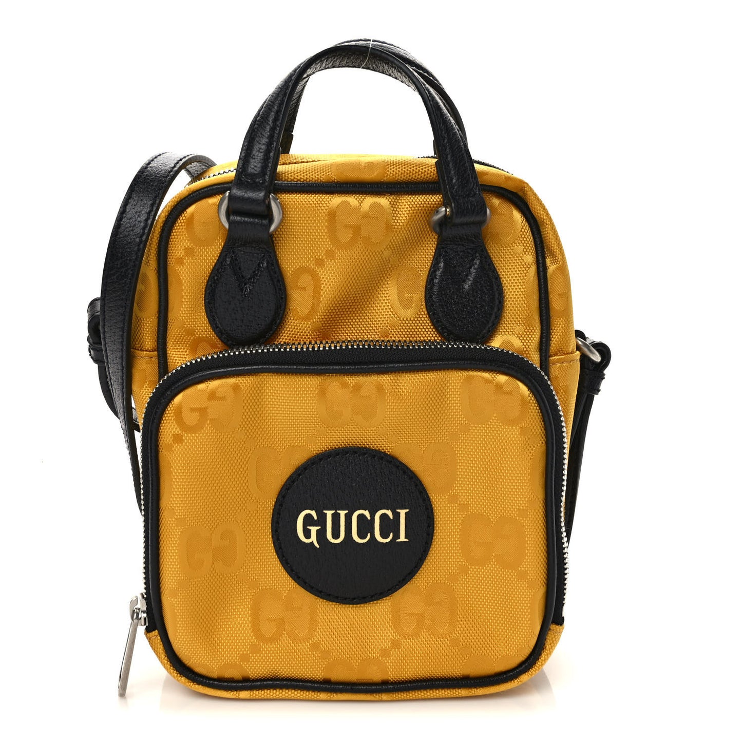 Econyl Nylon Monogram Off The Grid Shoulder Bag Crop Black