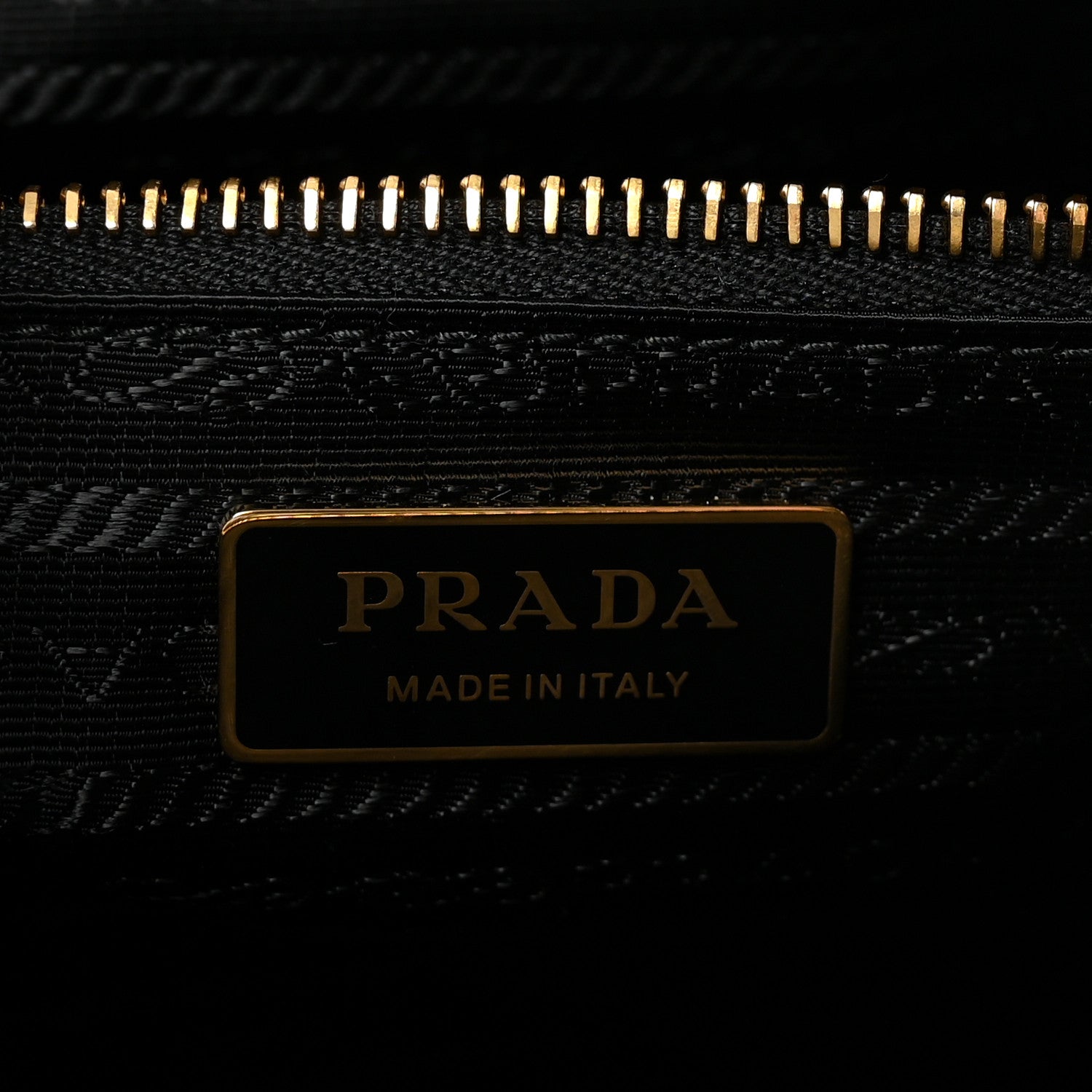 Prada Glossy Calfskin Triangle Large Bonnie Shoulder Bag Black 6 of 9