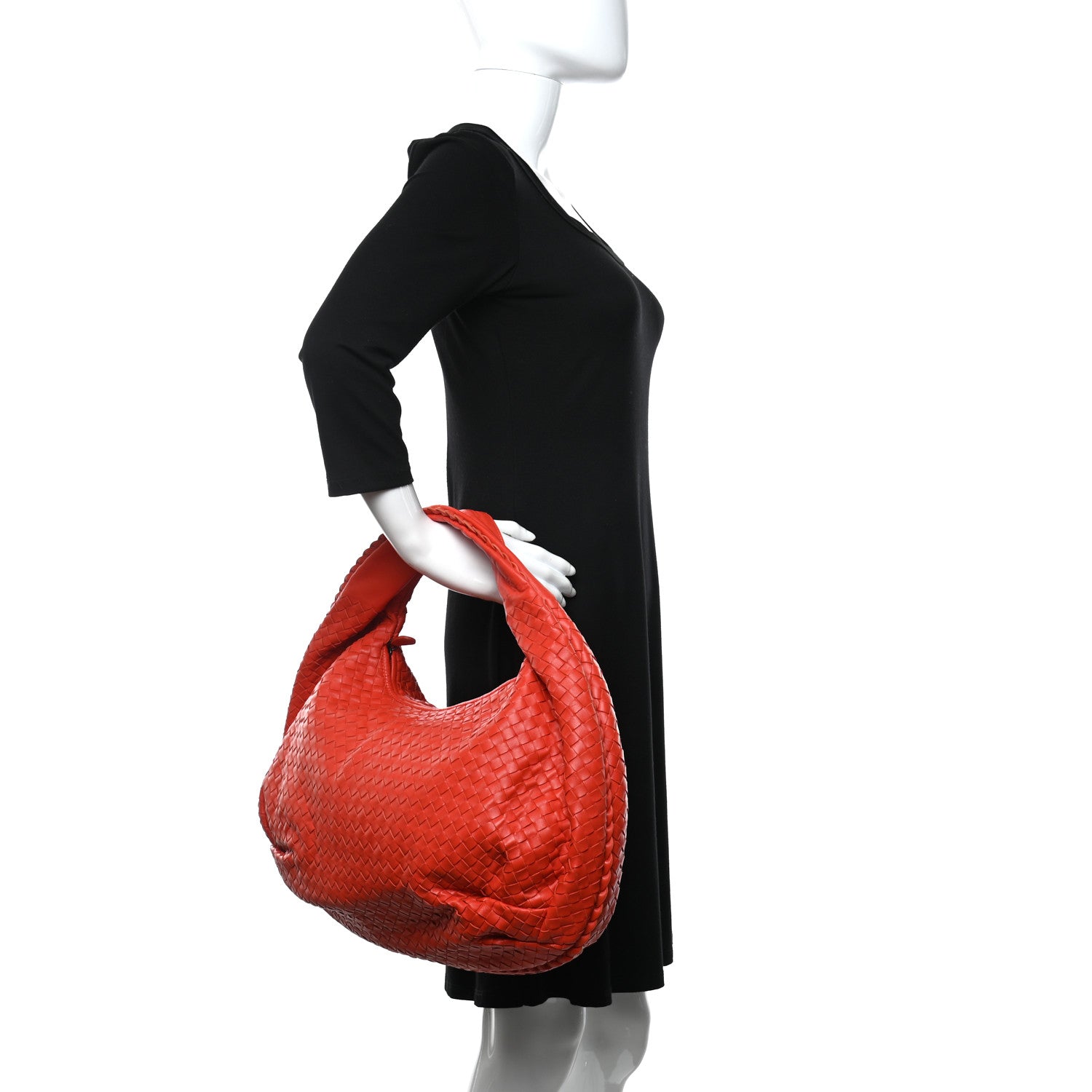 Bottega Veneta Nappa Intrecciato Large Belly Veneta Hobo Corniola 3 of 11