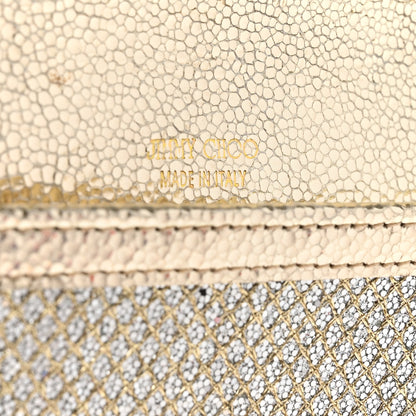 Jimmy Choo Glitter Fabric Reese Clutch Wallet Metallic 6 of 8