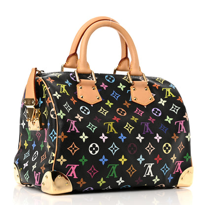 Louis Vuitton Monogram Multicolor Speedy 30 Black 3 of 9