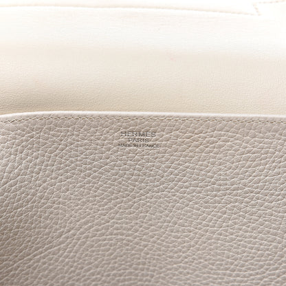 Hermes Taurillon Clemence Halzan 31 GM Craie 6 of 10
