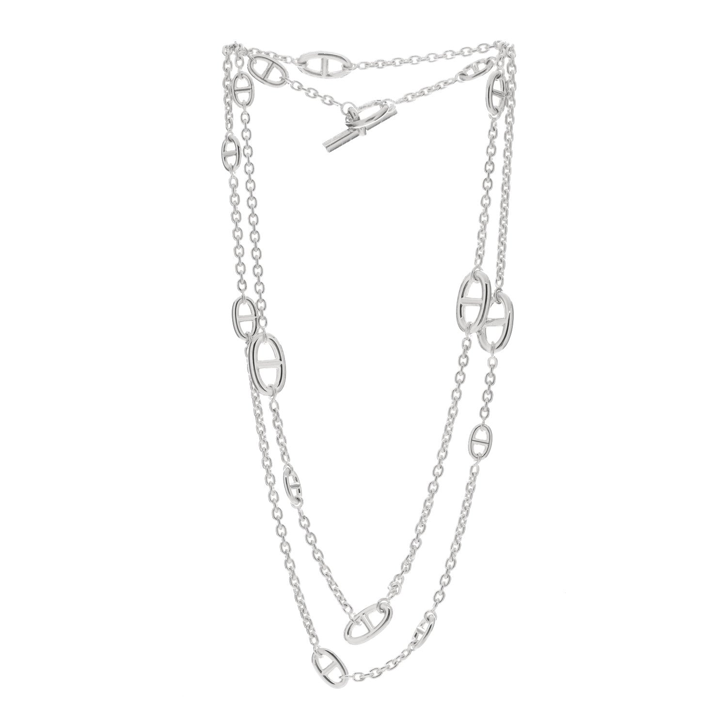 Hermes Sterling Silver Farandole Necklace 120 2 of 4