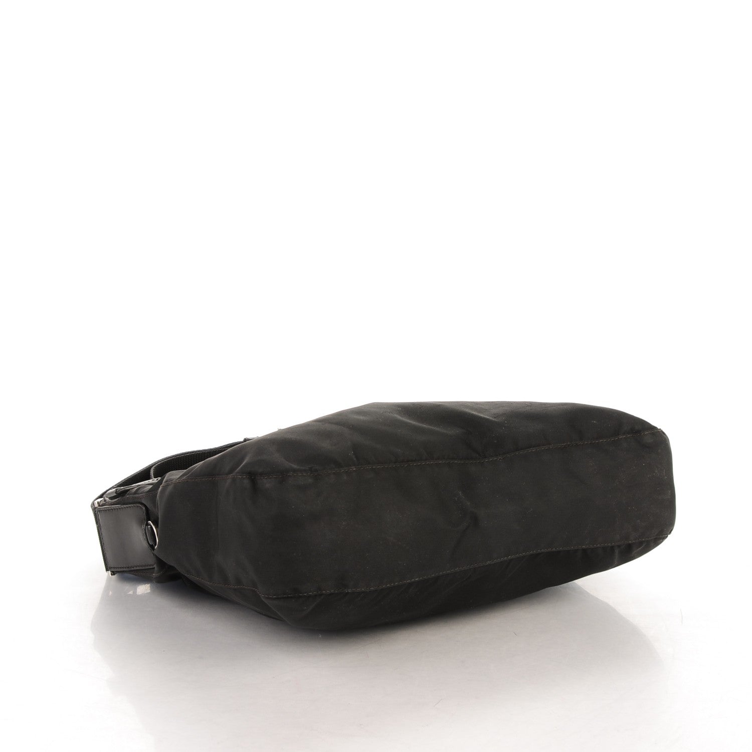 Prada Nylon Vela Flat Messenger Bag Black 4 of 7