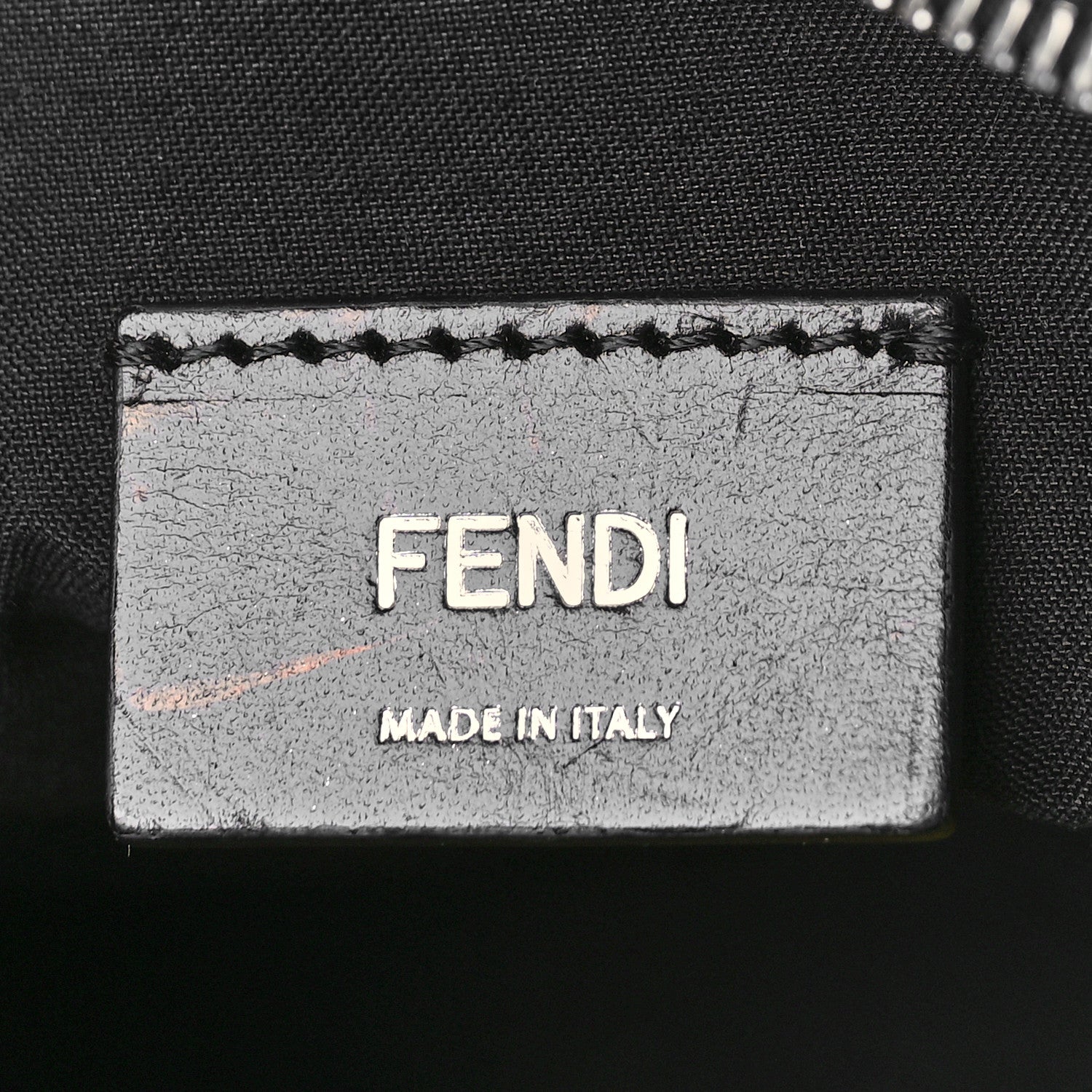 Fendi Vitello Grace Light Logo Medium Camera Case Black Sunflower 6 of 10