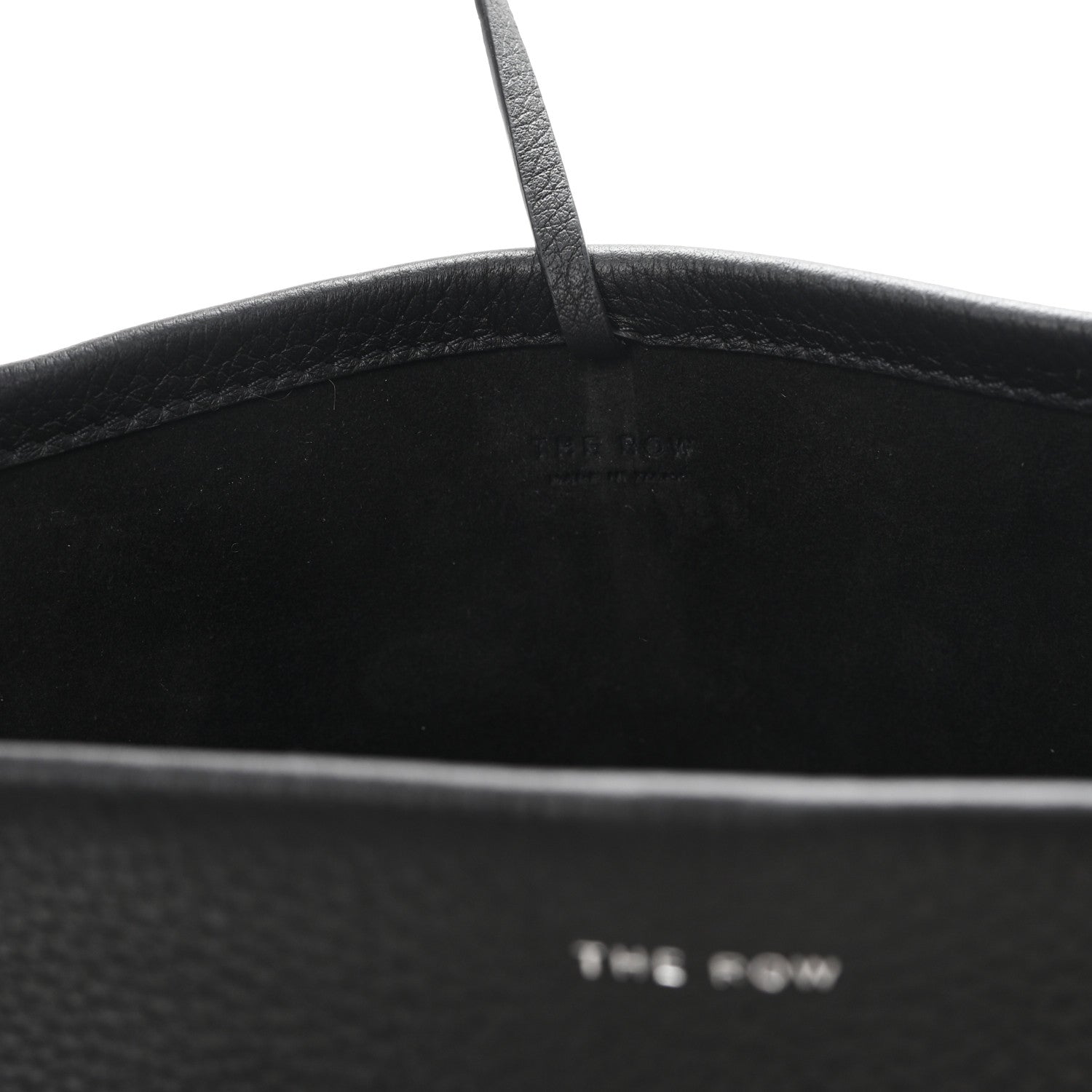 The Row Grained Calfskin Small N/S Park Tote Black 6 of 10