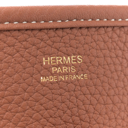 Hermes Taurillon Clemence Evelyne III PM Gold 6 of 11