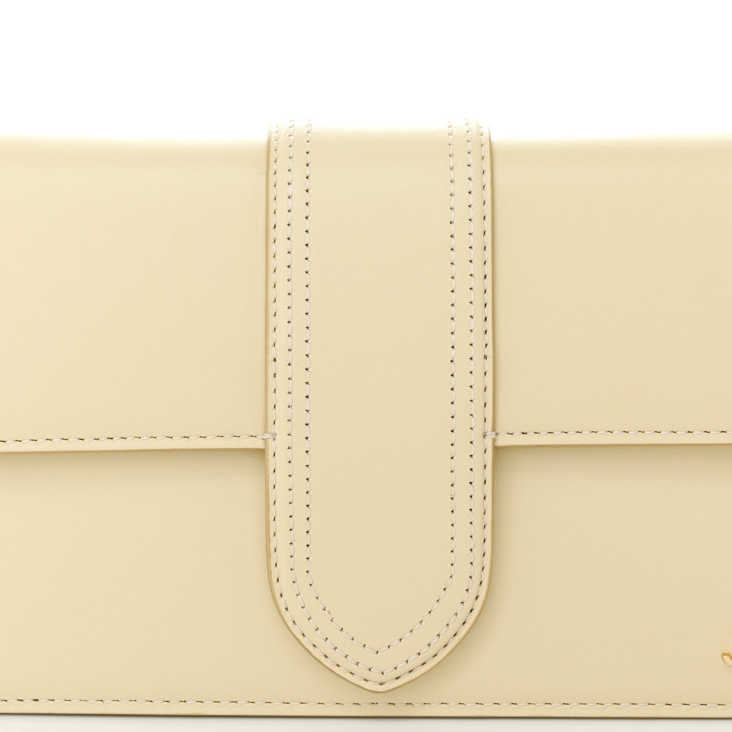 Smooth Calfskin Le Bambino Long Ivory