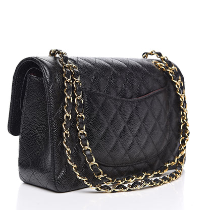 Chanel Caviar Quilted Medium Double Flap Black 3 of 10