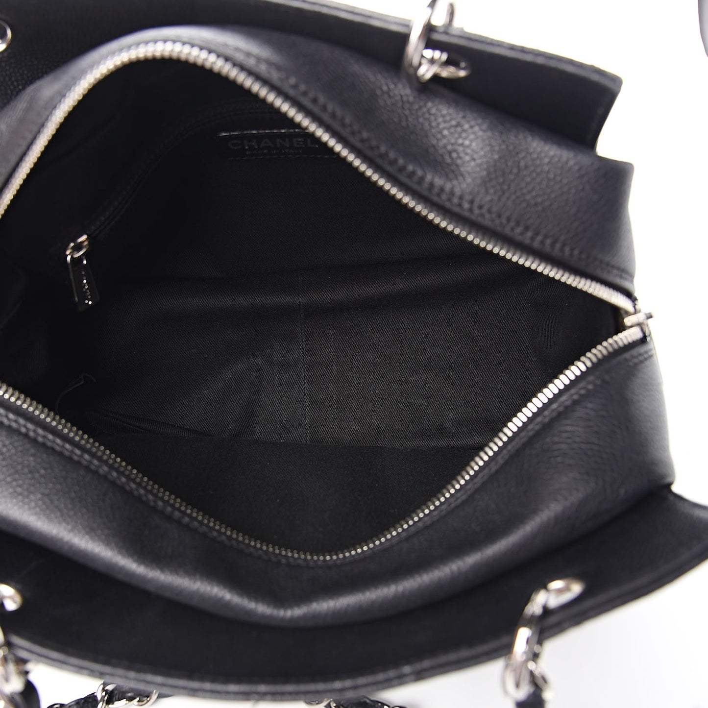 Caviar Quilted Petit Timeless Tote PTT Black