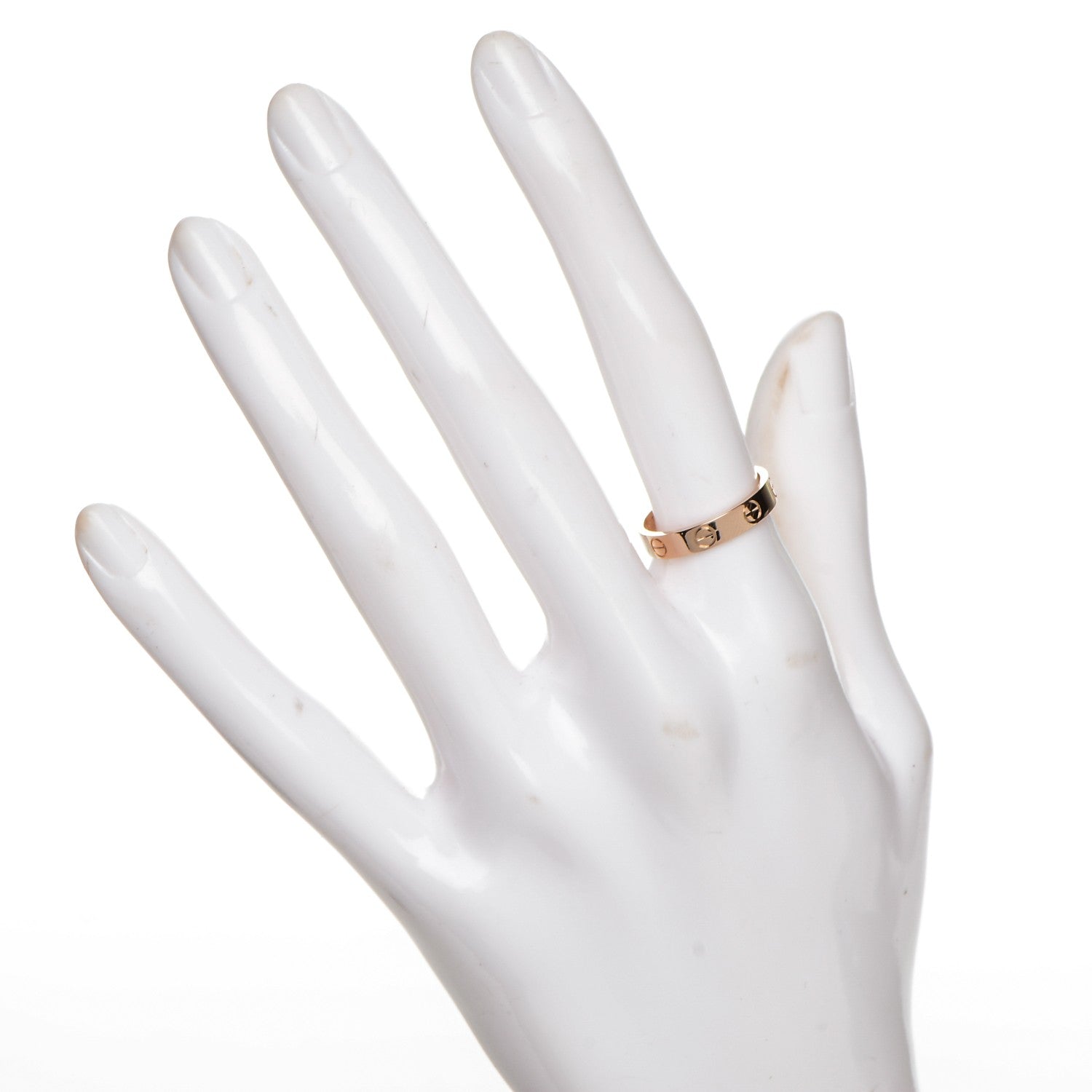 Cartier 18K Pink Gold 4mm LOVE Wedding Band Ring 52 6 2 of 4