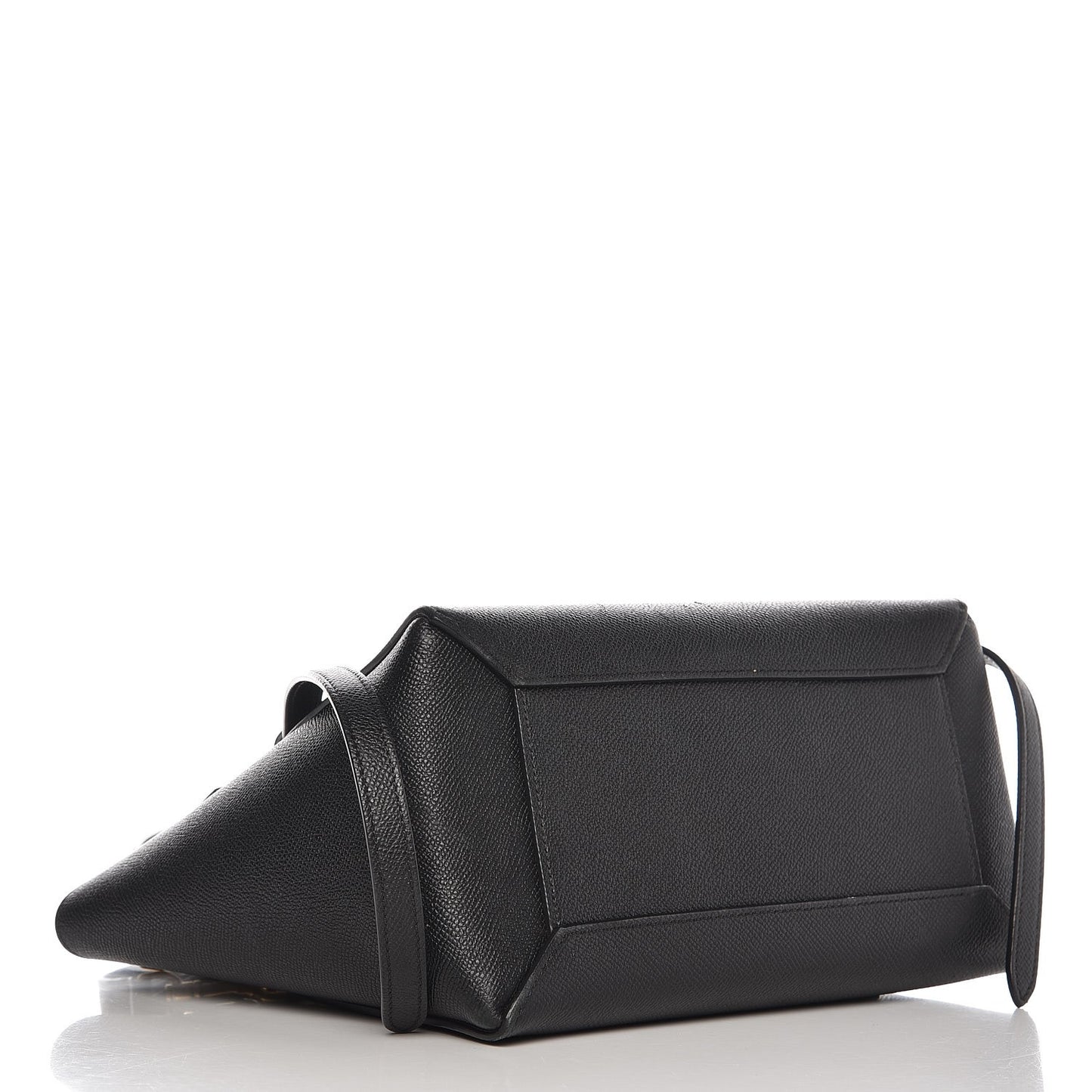 Grained Calfskin Micro Belt Bag Black