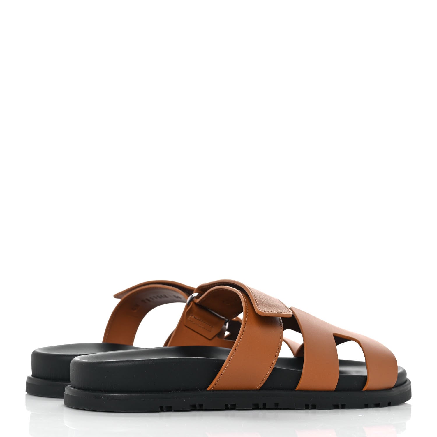 Hermes Calfskin Womens Chypre Sandals 38 Gold 4 of 9
