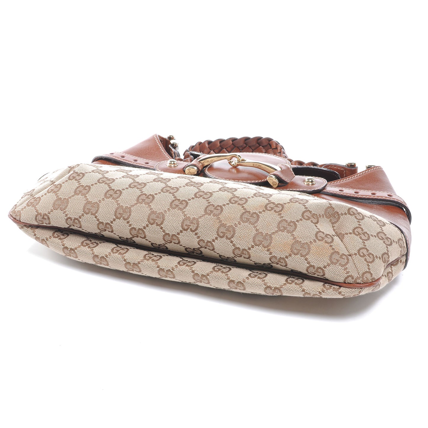Monogram Medium Horsebit Hobo Brown