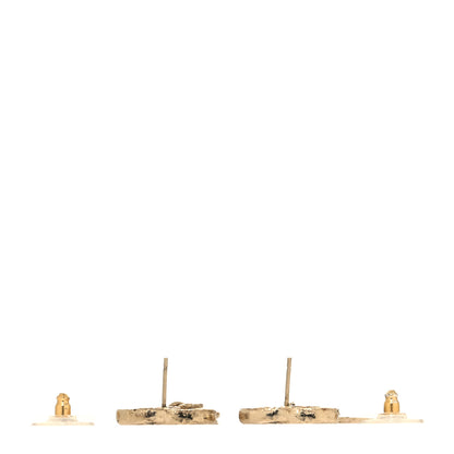 Chanel Feather CC Drop Earrings Gold 3 of 4