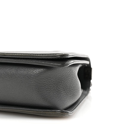 Chanel Goatskin Patent Quilted New Medium Boy Flap Grey 10 of 10