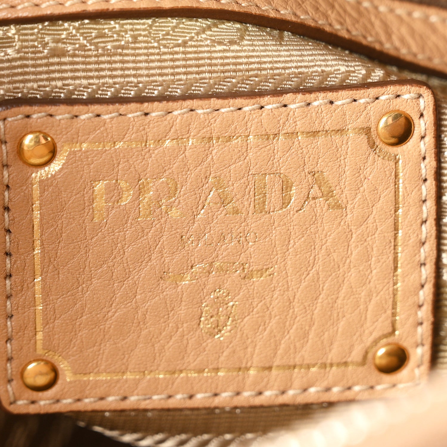Prada Vitello Daino Tote Caramel 6 of 13