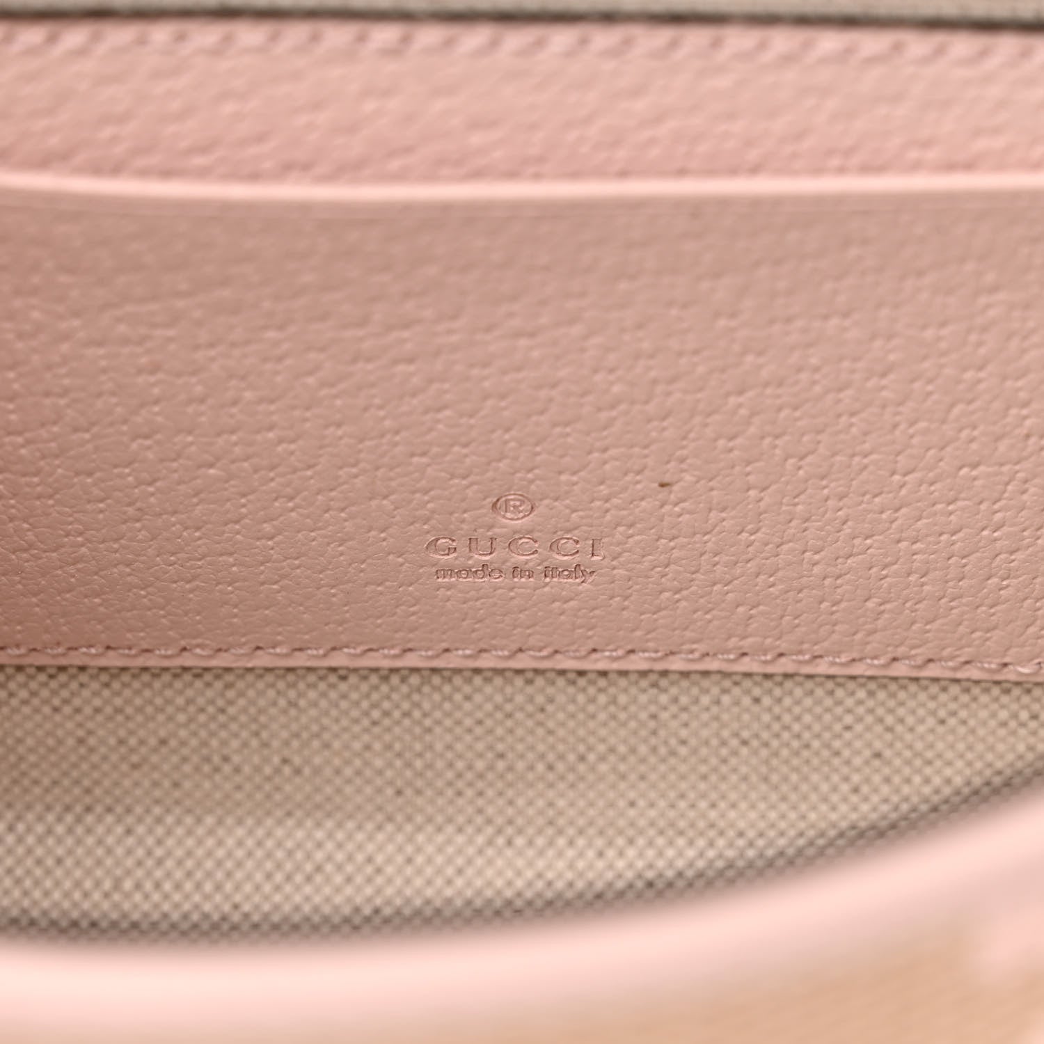 Gucci Monogram Jumbo GG Textured Dollar Calfskin Mini Padlock Top Handle Shoulder Bag Beige Perfect Pink 6 of 10