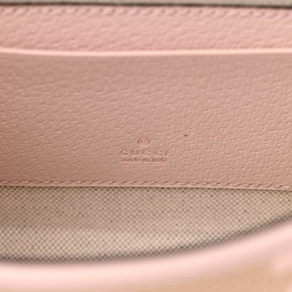 Gucci Monogram Jumbo GG Textured Dollar Calfskin Mini Padlock Top Handle Shoulder Bag Beige Perfect Pink 6 of 10