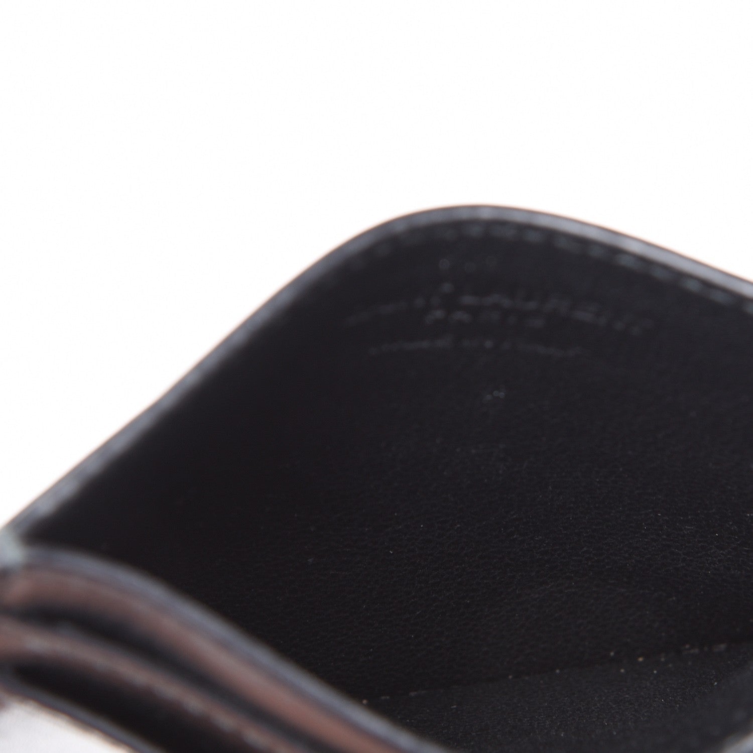 Saint Laurent Calfskin Card Case Black 6 of 7